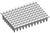 B5811FD: Tear-off 8-tube Mat, 0.2 ml Firm Deck, Regular profile, Semi skirted, Light frosted, Natural, Box 20 mats (240 strips)