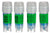 DT Cryo-Tags 27mm x 13mm,  1,000/roll, Green