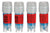DT Cryo-Tags 27mm x 13mm, 1,000/roll, Red