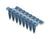 K72910 = 0.2ml 8-tube strip regular profile, ultra clear, shell frame grid compatible, single attached optical wide area cap, fits shell frame grids, natural, bag of 120 strips