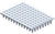 B5911FD: Tear-off 8-tube Mat, 0.1 ml Firm Deck, Low profile, semi skirted, Light Frosted, natural, Box 2 x 18 mats (432 strips)