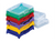 I5240-09 96 Well Stacking PCR Work-up rack with lid, assorted colours, 5 pack