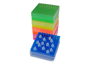 I5500-29-CASE : 81 Well Freezer Storage Rack - case of 20, assorted colours