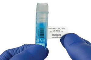 Cryo-Clear Laser Labels 1.28" x 0.50" 1,700/pk