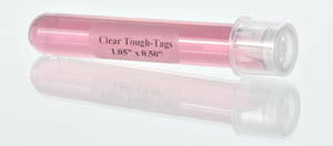Clear Laser Tough-Tags 1.50 x 0.75"  1,200/pk