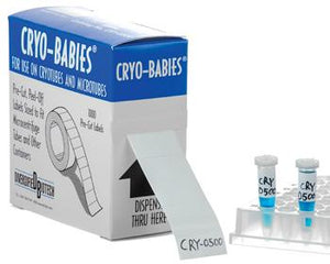 Cryo-Babies 0.94 x 0.50"  1,000/roll, White