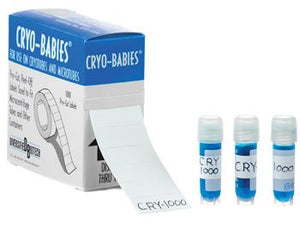 Cryo-Babies 1.28 x 0.50"  1,000/roll, White