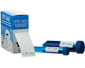 Cryo-Tags 1.50 x 0.75"  1,000/roll, White