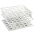 36-Place Half OneRack for 16mm tubes, white 8/case