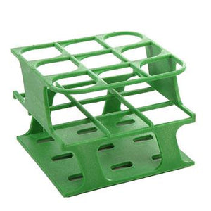 9-Place Half OneRack for 30mm tubes, Green 8/case