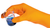 SHIELDskin Orange Nitrile 300, Size L, Pack of 50 gloves