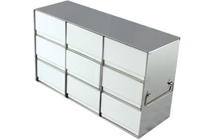 3 x 3 Freezer Rack, holds (9) 3" boxes