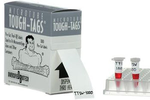 Tough-Tags 0.94 x 0.50", 1,000/roll, Clear