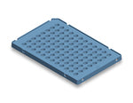 AB19800 = 96 x 0.1ml Low Profile plate,  fits ABI and LifeT Fast systems, Natural, Box of 25 plates