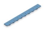 B57801 = Optical wide area 8-Cap strip, extra robust with wide indented flat cap, natural, bag of 120 strips