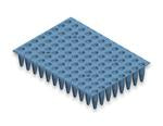 B70501-1 = 96 x 0.2ml plate, regular profile, ultra clear, shell frame grid compatible, non skirted, cutable, 96 well plate, fits shell frame grids (0.2ml) natural, box of 25 plates